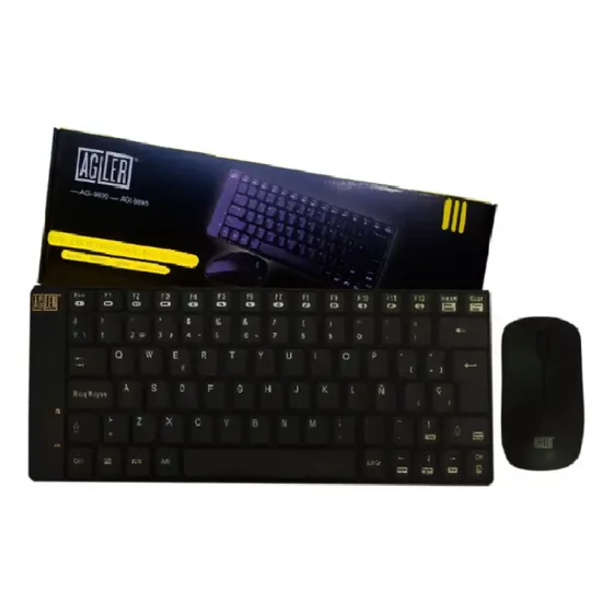 Combo De Teclado Mouse Inalambrico Mini Agiler