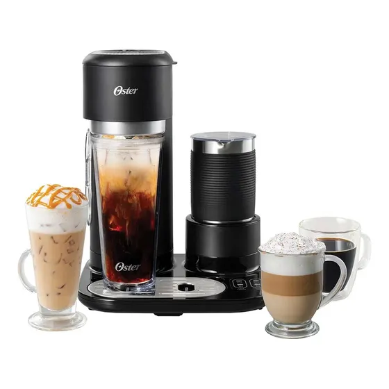 Cafetera Latte Con Espumador 2 Tazas / 4 En 1 Oster 