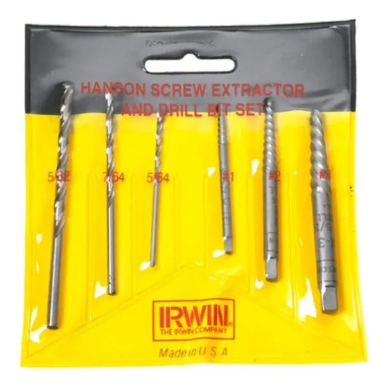 Irwin Industrial Tools 53700 Juego Extractor Espiral Broca 6