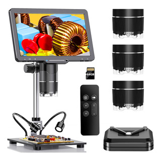 10.1 2k Microscopio Digital Con 3 Lentes 2500x 10.1 2k Microscopio Digital Con 3 Lentes 2500x
