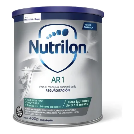 Leche de fórmula en polvo Nutrilon AR1 Regurgitación Lata de 400g 0 a 6 meses