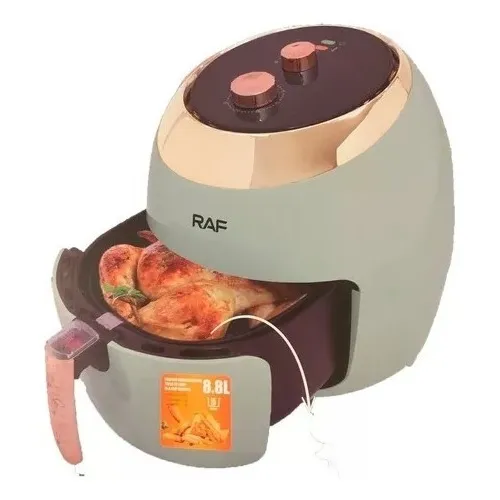 Freidora De Aire Sin Aceite 8.8l 1800w  Color Verde Pastel