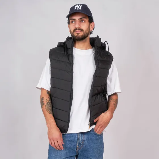 Customs Ba Chaleco Impermeable Miami Hombre Sire Azul Negro