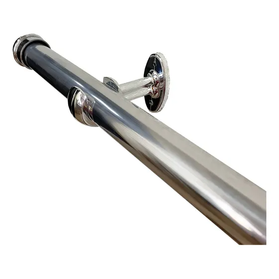 Varão Alumínio Cromado Cortina 19mm 5 Metros Em 3 Partes