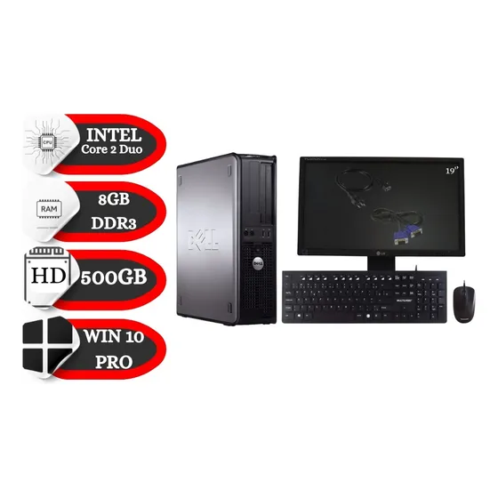 Computador Dell Optiplex 380 + Monitor De 19'' 8gb 500gb
