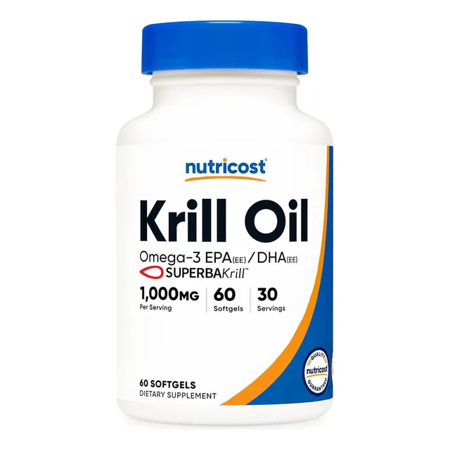 Original Nutricost Krill Oil, 1000mg, 60 Softgels, Omega 3