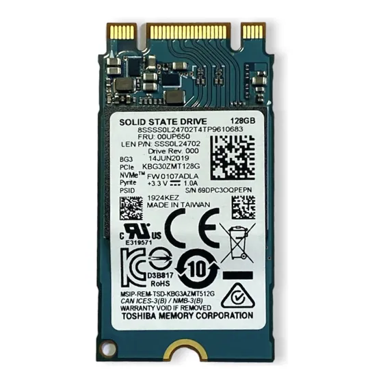 Ssd Nvme M.2 Toshiba 128gb Kbg30zmt128g 22x42