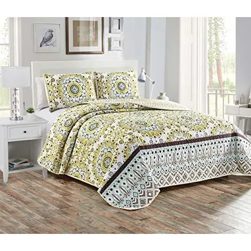 Juego De Colchas Acolchadas King/cal King De 3 Piezas De Hom