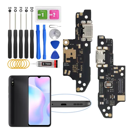 Centro De Carga Para Redmi 9a Y 9c Con Ic Carga Rapida