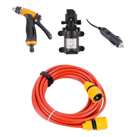 Hidrolavadora Para Auto 12v C/accesorios Calidad En Oferta
