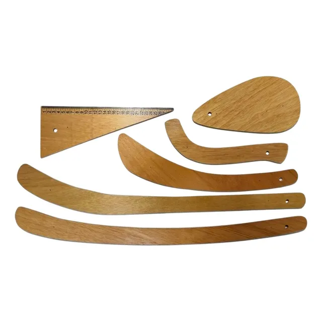 Juego Reglas Costura Madera