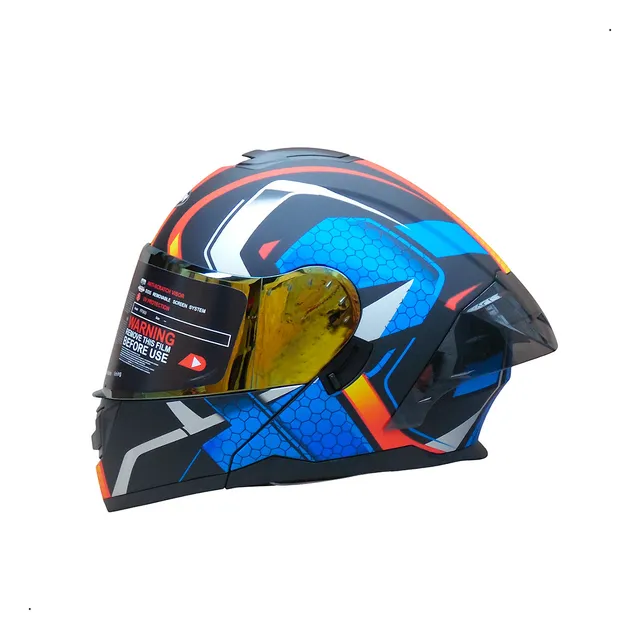 Casco Abatible Hoken Certificado Doble Visor Certificación