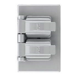 Placa Duplex Intemperie Cubierta Protectora Plastico S1962 Placa Duplex Intemperie Cubierta Protectora Plastico S1962