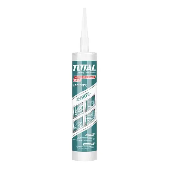 Silicon Sellante Acetico Transparente 300ml Marca Total