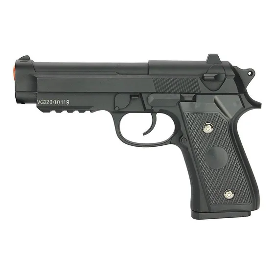 Pistola De Airsoft Pt92 V22 Full Metal Spring 6mm - Vigor