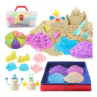 Set Arena Magica Moldeable Kinetica 2.0kg Didactico Niños Set Arena Magica Moldeable Kinetica 2.0kg Didactico Niños