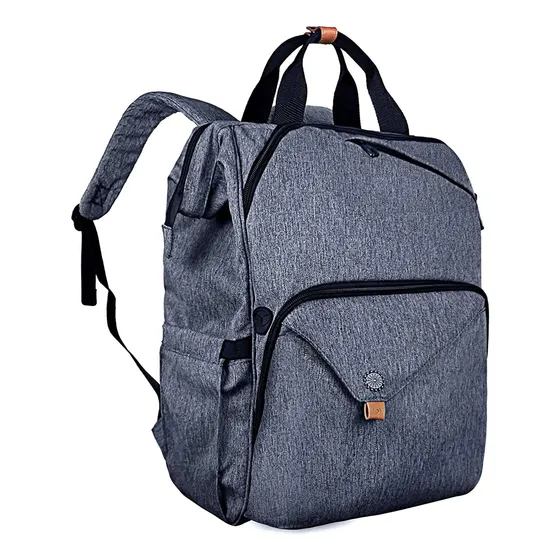 Mochila Para Laptop, Tamaño Grande, Color Azul Gris Mujer
