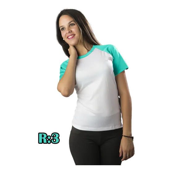 Franela Camisa Sublimar Sublimación 100% Poliéster Ranglan