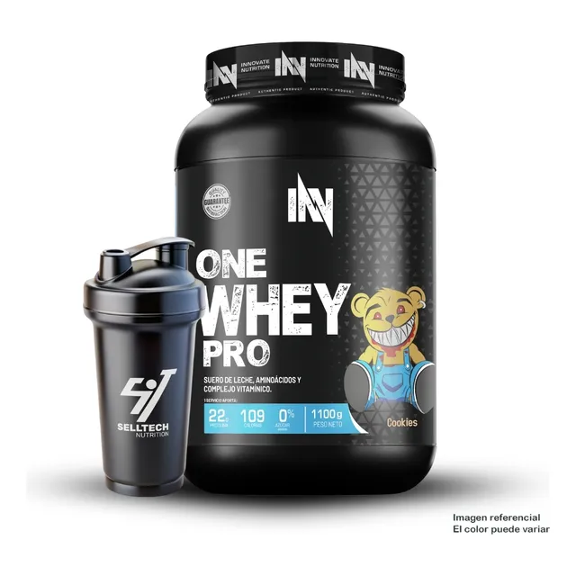Proteína One Whey Pro Pro 1.1kg Cookies + Shaker