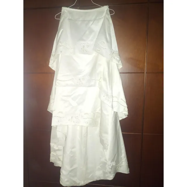 Vestido De Novia Blanco Champage Confeccionado A La Medida 