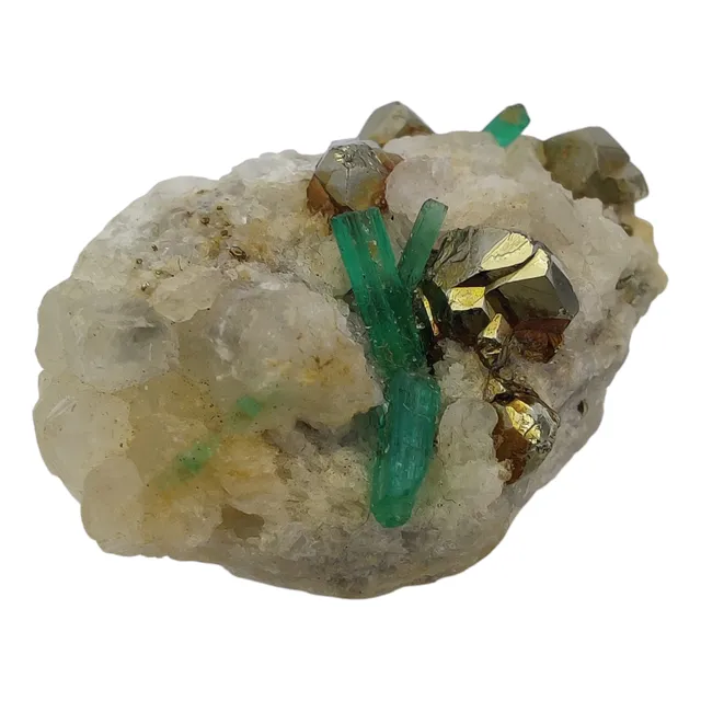 Esmeralda Macla Canutillos Pirita Natural 99 Ct $ 350.000