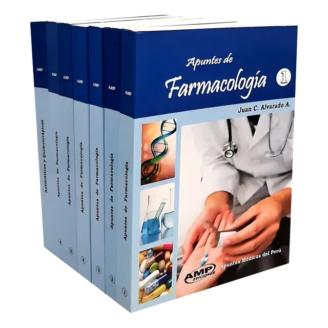 Apuntes De Farmacología + Apuntes De Antibióticos Y Quimioterápicos, De Juán C. Alvarado Alva. Editorial Apuntes Médicos Del Perú, Tapa Blanda En Español