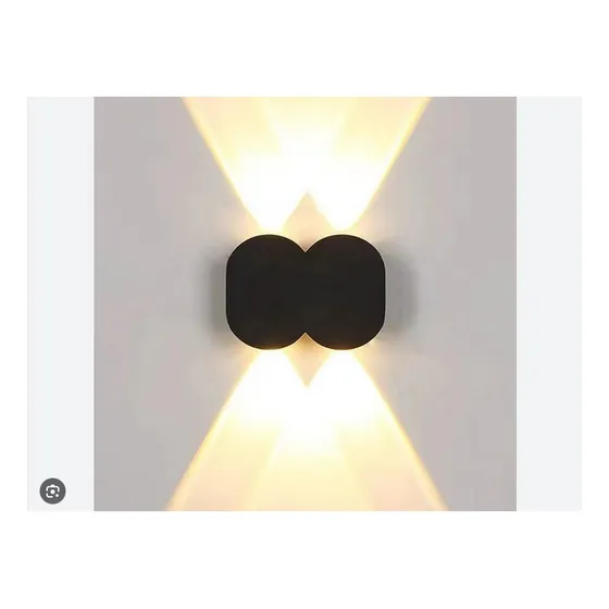 Aplique Pared Lampara 12w Redonda Luz Calida Moderna Int Ext