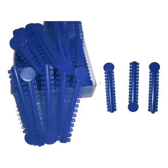 Ligas Color Azul Ortodoncia Brackets 10pz