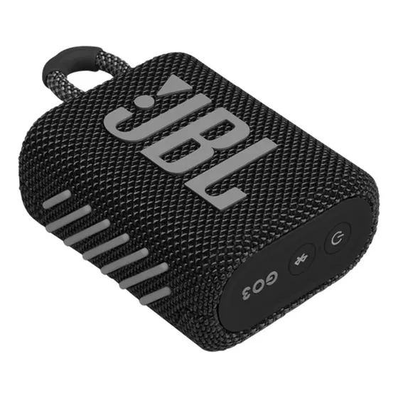 Altavoz portátil Jbl Portable Jbl Go 3 Eco con Bluetooth resistente al agua negro