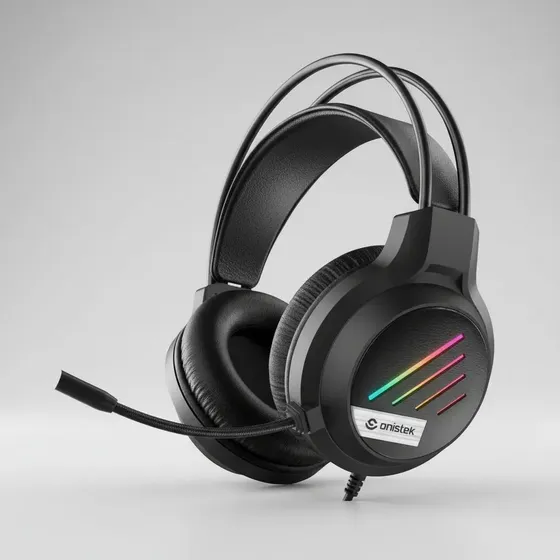 Fone De Ouvido Gamer Headset Led Rgb Computador Microfone Pc
