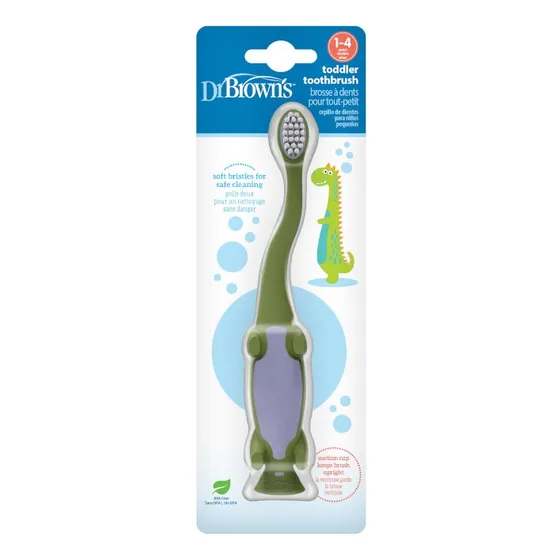 Cepillo de Dientes Dr Brown's Diseño Dinosaurio Bebé de 1 a 4 Años