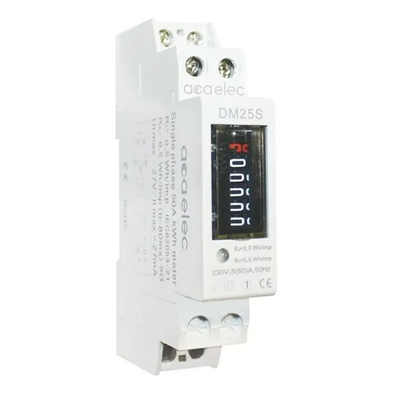 Medidor Monofasico Luz Consumo Kwh Riel Din Mecanico