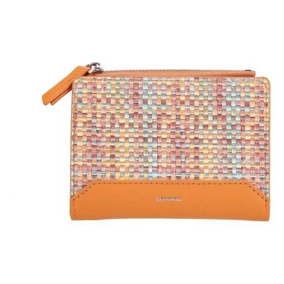 Monedero Telas Terrano Naranja Liso