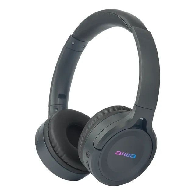 Auriculares Inalámbricos Bt Aiwa Aw-k17 40mm Llamadas Gris