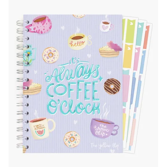 Libreta De Pasta Dura Tipo Bullet Journal, Con Stickers