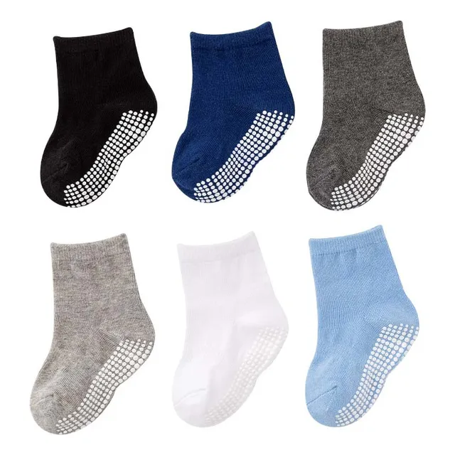 Calcetines Antideslizantes Para Bebés (12-36meses)  6 Pares