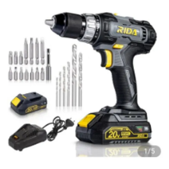 Taladro Inalambrico Marca Rida 40nm, 20v