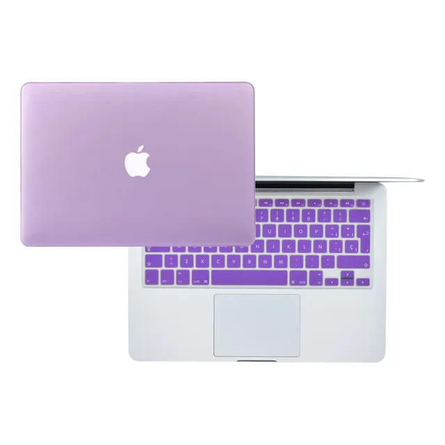 Carcasa Case Macbook + Protector De Teclado Español Pro Air