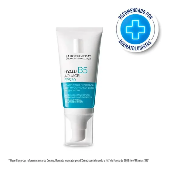 Gel Creme Facial Hyalu B5 Fps30 Aquagel Com Ácido Hialurônico E Vitamina E 50ml La Roche-posay