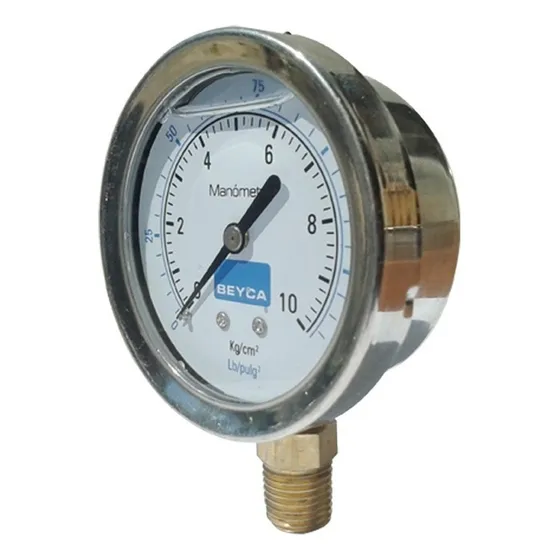Manometro Con Glicerina Beyca 10 Kg/cm2 Intemperie 10 Bares