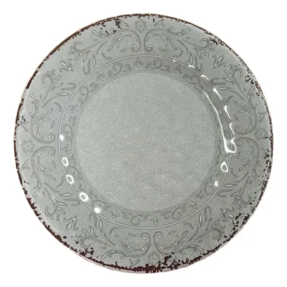 Plato Playo Grande Melamina 27cm Vintage X 4 Unidades