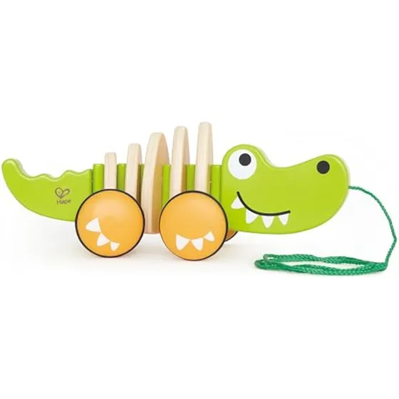 Hape Croc De Madera Walk-a-long Para Bebés |