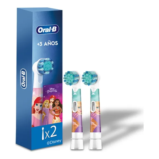 Repuesto de cepillo dental infantil disney princess 2 unidades Oral-B