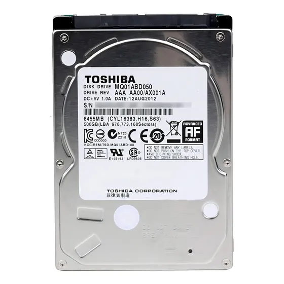 interno Toshiba MQ01ABD Series MQ01ABD050 500GB plateado