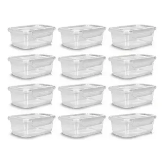 Pote Com Trava Vasilha Erca Plast Micro E Freezer 750ml ReutilizĂĄvel Cor Transparente Premium 12 Unidades Pote Com Trava Vasilha Erca Plast Micro E Freezer 750ml ReutilizĂĄvel Cor Transparente Premium 12 Unidades