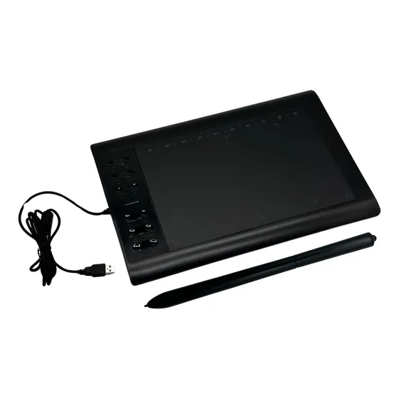 Mesa Digitalizadora 11,6 Polegadas Com Caneta 5080 Lpi Cor Preto