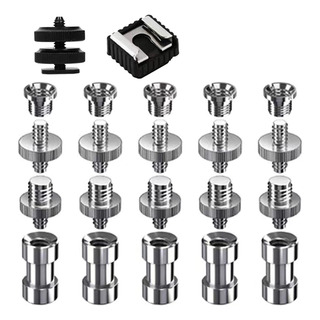 Juego De 22 Tornillos Para Trípode Para Cámara De 1/4 A 3/8 Juego De 22 Tornillos Para Trípode Para Cámara De 1/4 A 3/8