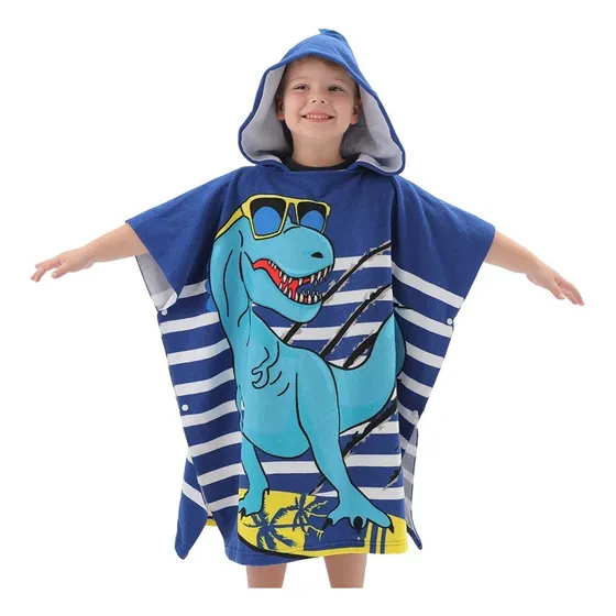 Toalha Poncho Atoalhado Infantil Praia Piscina Banho