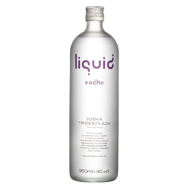Vodka Triplamente Destilada Liquid Garrafa 950ml