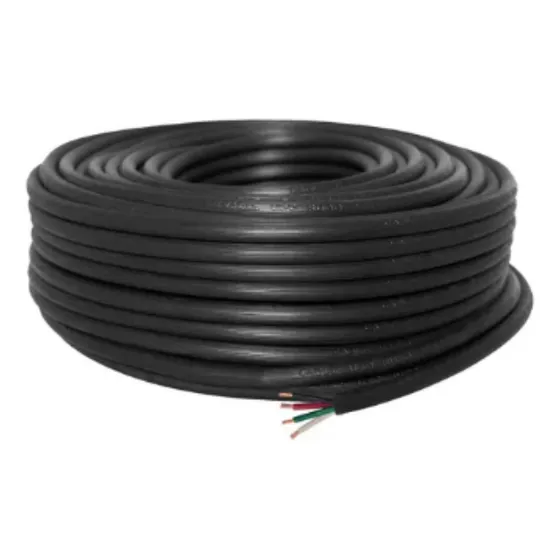 Cable Uso Rudo St 4x12 Negro 100% Cobre 600v Nom 100m Cdc